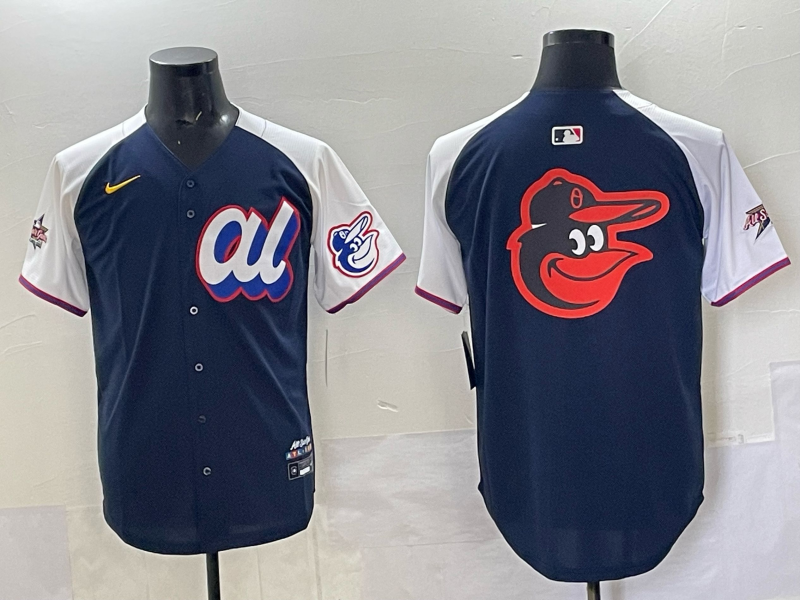 Men 2025 Baltimore Orioles Blank Blue All star Nike MLB Jersey 002->women nfl jersey->Women Jersey